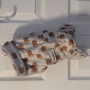 Dog pajamas with Hedgehog design